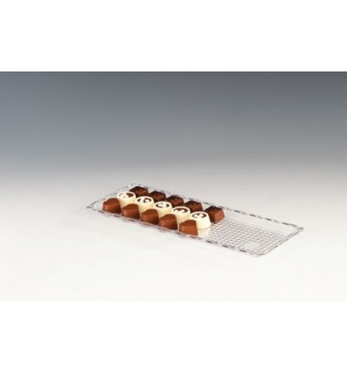POLYCARBONAT ÇİKOLATA TEŞHİR TEPSİ 10 X 30 Cm
